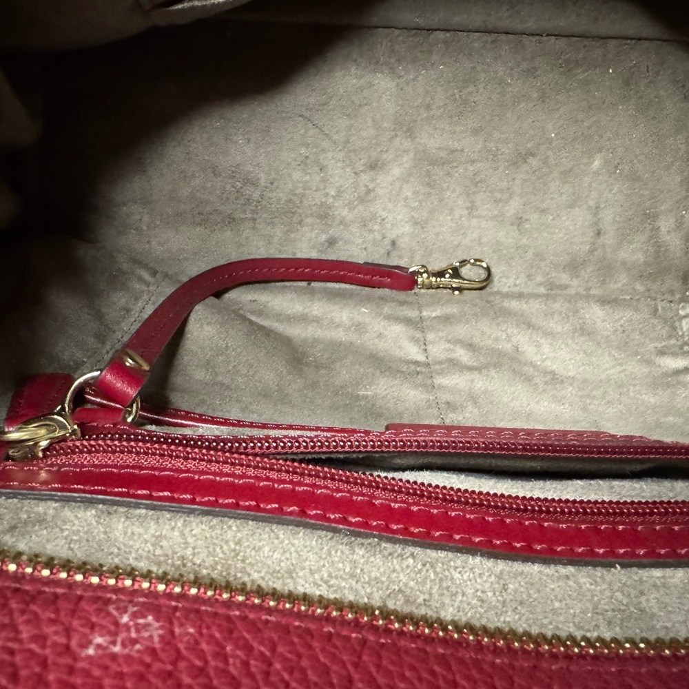 Michael Kors Cherry Red Satchel - Picture 16 of 16